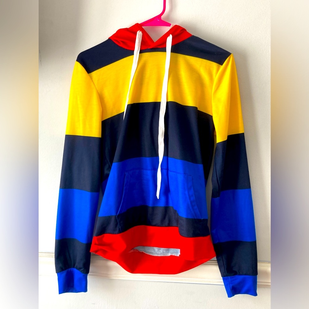 Colorful Stripped Hoodie (S)